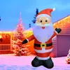 Em Estoque 1,2m Inflável de Poliéster de Natal Acenando Marido Iluminação LED Inflável Decoração de Feriado Jardim Ornamento Transfronteiriço