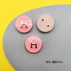 Accesorios de resina con forma de corazón de melocotón y sonrisa de celebridad de Internet, hechos a mano, para sombreros, horquillas, carcasas de teléfono móvil, parches para hebillas de zapatos