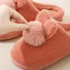 Suministro Directo del Fabricante, Nuevos Modelos Transfronterizos, Soporte de Personalización, Dropshipping de Temu, Pantuflas de Casa Conejo, Pantuflas de Algodón para el Hogar para Todas las Estaciones, Venta de Liquidación