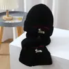 Gorro de Lana para Cachorro de Otoño e Invierno Gorro Navideño para Niños Bufanda Cubierta Cálida Resistente al Viento Protección para Orejas contra el Viento Gorro de Punto Gorro Deslizante