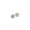 Pendientes de Flor de Margarita con Aguja de Plata S925 Estilo Veraniego Refrescantes y Brillantes Incrustados con Piedras Preciosas Elegantes Versátiles Cadena para Clavícula para Mujer