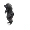 Peluca Coleta Lazo Negro Coleta Alta Pasador para el Cabello Accesorios para el Cabello Versátil Estilo Hepburn Pinza para Coleta Alta Coleta Rizada