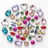 Decoración de pastel vintage en forma de corazón con adornos de piedras preciosas de colores, velas de corazón de diamante de cristal para decoración de fiesta de cumpleaños