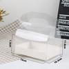 Caja de embalaje para rollo de pastel largo, caja de embalaje portátil para sándwich, rollo de toalla suizo, horneado, mousse, caja de regalo