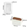 Molde para Exprimir Mangostán Medio Pelado DIY Molde de Silicona de Grado Alimenticio para Pastel Mille-Feuille de Exprimir Ladrillo de Leche de Malvavisco