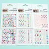 Pegatinas Faciales Transfronterizas Serie 08 en Stock, Pegatinas para Maquillaje de Ojos, Pegatinas de Ojos de Diamante, Pegatinas para Cejas, Accesorios de Perlas, Arte de Uñas DIY para Niños