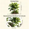 Br3405H Planta Tropical Fresca Árbol de Plátano Embellecimiento Artificial Pegatina de Pared Autoadhesiva Planta Verde de Interior Pegatina Decorativa