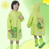 Mochila infantil para todas as séries do ensino fundamental e médio com espaço extra, capa de chuva para bebê, grossa, longa, impermeável, capa de chuva para jardim de infância