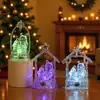 Luz de Presépio LED Transparente Acrílica Novo Produto Transfronteiriço Ornamento Brilhante Decoração de Luz Noturna Decorativa
