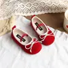 Sapatos de Couro com Laço para Meninas, Novos Sapatos de Princesa com Solado Macio para Primavera e Outono, Sapatos Mary Jane Vermelhos e Pretos, Sapatos de Performance Infantil