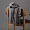 Bufanda de Imitación Cachemir de Color Puro Cielo Otoño e Invierno 2025 Chal Cálido Engrosado de Color Único Nuevo Color Caramelo Taobao Dropshipping
