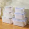 Caja de Conservación Gruesa de Doble Capa Caja de Almacenamiento con Cesta de Drenaje Caja de Drenaje para Frutas y Verduras Caja de Almacenamiento para Refrigerador