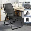 Silla plegable reclinable, adecuada para siestas en la oficina, se puede usar para sentarse o acostarse, una silla cómoda para relajarse, con respaldo, ideal para habitaciones de estudiantes o como silla de computadora