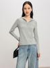[Ropa de Cuidado de la Piel de Seda] Sudadera con Capucha Estilo Sudadera de Media Cremallera Adelgazante de Temperamento para Mujer Otoño Color Sólido Más Fácil de Combinar Parte Superior Sin Planchar