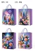 Bolsa de Cartón Blanca Navideña Bolsa Tote para Regalo de Fiesta Bolsa de Regalo Navideño Bolsa de Empaque de Santa Claus de Dibujos Animados Venta al por Mayor