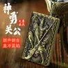 En Stock Al Por Mayor Encendedores Langsheng Llama Azul Clásica Encendedores Creativos Metálicos Recargables A Prueba de Viento Modelo Nuevo