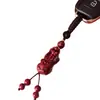 Llavero Colgante Ruyi Pixiu de Cinabrio Crudo con Alto Contenido de Arena Dorada Púrpura y Arena Roja, Mayoreo de Amuletos