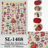 Pegatinas para Uñas Dios de la Fortuna de Año Nuevo 5D en Relieve Creativo Dios de la Fortuna Pegatinas para Uñas DIY Accesorios Modelo Hg