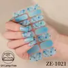 Pegatinas Nuevas para Uñas Zhengxiang Transfronterizas con Lámina Dorada, Efecto Mármol, Película de Esmalte Impermeable, Pegatinas para Uñas Cielo Estrellado al por Mayor