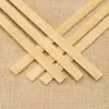 Espetos de Bambu Planos Multiespecificação Carbonizados Materiais Auxiliares DIY Artesanato Tiras de Bambu Pedaços de Bambu Lanternas Gaiolas de Pássaros Tecelagem de Bambu Materiais Artesanais