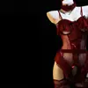 Sueño de Montaña de Primavera Lencería Sexy Uniforme de Chica Conejo Seductora Sexy Roja Linda Juguetona Atuendo Ajustado No Necesita Quitarse