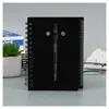 Cuaderno de Espiral Bloc de Notas Simple Notas Adhesivas Estudiante con Bolígrafo Cuaderno Portátil Cuaderno de Hojas Sueltas