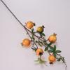 Flor Artificial fruta granada caqui naranja decoración decoración sala de estar mesa de comedor entrada fruta flor falsa rama decoración suave arreglo floral
