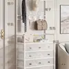 Sapateira Simples na Porta, Doméstica Interna Multicamadas à Prova de Poeira e Resistente, Rack Integrado para Sapato e Chapéu para Entrada de Quarto de Dormitório Alugado