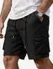 2026 Novos Shorts de Trabalho Masculinos Transfronteiriços para Comércio Exterior, Calças de Cinco Pontos Finas de Secagem Rápida, Calças Casuais Largas de Comprimento Médio com Múltiplos Bolsos