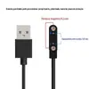 Cabo de Carregamento Magnético para Smart Watch Infantil com 2 Pinos, Cabo de Dados de 2 Pinos 7,62 mm 4 mm (Parcialmente Universal)