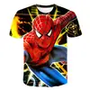 Camiseta Impresa Transfronteriza Nuevo Marvel Spider-Man para Hombre Casual de Manga Corta Deportiva Camisa 3D Chico Genial Vestido Callejero