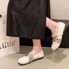 Bailarinas Retro Poco Profundas Estilo Francés para Mujer, Nuevo Modelo Verano y Otoño 2026, Zapatos Mary Jane de Piel Suave Brisa Suave de Noche
