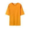 Camisetas Transfronterizas con Logo Impreso, Ropa de Trabajo de Manga Corta 100% Algodón para Hombres y Mujeres, Tallas Grandes Holgadas Cuello Redondo Camisas Publicitarias Culturales, Uniformes Escolares DIY