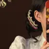 Novo grampo de cabelo verde em forma de U com lótus estilo chinês para mulheres, grampo de cabelo com borla estilo antigo, acessório de cabelo para cheongsam, grampo de cabelo com tendência nacional, ornamento de cabelo Hanfu