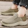 Sapatos Slip-On Masculinos Tamanho Grande Transfronteiriço, Sapatos Esportivos Casuais Leves de Malha Respirável, Mocassins