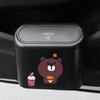 Papelera creativa para coche multifuncional linda de dibujos animados cubo de almacenamiento colgante para coche cubo de almacenamiento para artículos varios del coche venta al por mayor