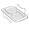 Accesorios para Freidora de Aire 304 Estante Rectangular de Tres Capas Parrilla para Papas Fritas Estante para Cocinar al Vapor Parrilla para Barbacoa de Acero Inoxidable Herramientas de Cocina