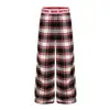 2026 Nuevos Pantalones de Pierna Recta Sueltos con Bloques de Color Estilo Universitario Cuadros Retro Americano Bloques de Color Pantalones Casuales Versátiles Hombres y Mujeres