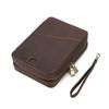 Bolsa para pipa de cuero de plena flor para dropshipping transfronterizo, juego de caja de almacenamiento portátil conveniente para pipa y tabaco para viajes al aire libre