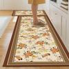 Tapete de Cocina Impermeable y a Prueba de Aceite Limpieza sin Frotar Tapete para Pies Cuero Alfombra Antideslizante Hogar Corte Entrada Puerta Tapete para Pies