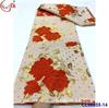 Bordado com fio de ouro e prata Tecido jacquard de brocado antigo Tecido de Renda de Brocado Africano