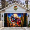 24 nuevos carteles de tela para puerta de garaje navideña transfronteriza con Papá Noel para decoración de fiestas al aire libre, tela colgante