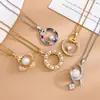 Colar Leve Luxo Nicho Anel Pérola Colar Acessórios Moda Simples Dia dos Namorados Chinês Corrente da Clavícula Cruzamento Venda Quente Corrente de Suéter