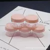 Botella de Crema Morada 15g Caja Redonda Rosa Caja Transparente para Labial Botella Dispensadora de Maquillaje Botella para Crema Facial Botella para Crema de Ojos Tarro de Crema