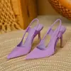Comercio exterior transfronterizo 2026 nuevos zapatos de tacón alto de punta fina estilo francés para mujer, tacones de aguja ultraltos, sandalias elegantes estilo hada para exteriores