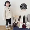 Leggings de invierno para niñas 2026, ropa exterior, calcetines lindos de cordero, para niños, forrados de felpa, engrosados, cálidos y esponjosos