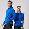 Fatos Esportivos de Outono e Inverno para Homens e Mulheres Jaquetas Confortáveis de Secagem Rápida com Capuz Casuais para Fitness Corrida Grupo Jaquetas Outdoor