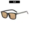 Gafas de Sol Cuadradas Nuevas de Moda Europea y Americana, Montura Pequeña, Modernas y Versátiles, Gafas de Sol Unisex con un Toque de Alta Gama, Estilo Popular de Influencer