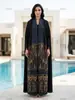 2026 Cárdigan plisado de alta gama estilo Miyake transfronterizo con estampado, abrigo de ropa étnica para mujer talla grande, gabardina, capa larga