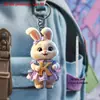 Llavero de payaso transfronterizo, llavero plano de acrílico, decoración colgante para llaves de coche y bolso, caricatura junior